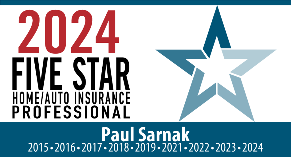 Five Star Home/Auto Insurance Professional award